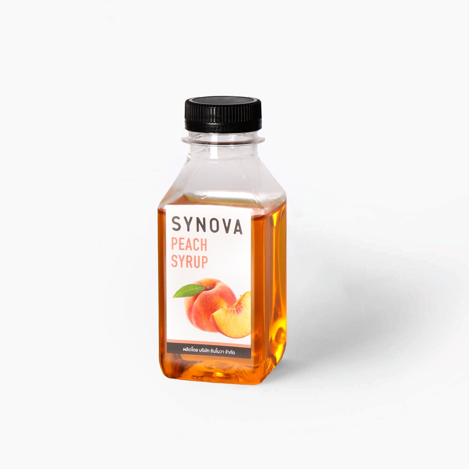 น้ำเชื่อม : SYNOVA ไซรัปกลิ่นพีช (ขนาดทดลอง)